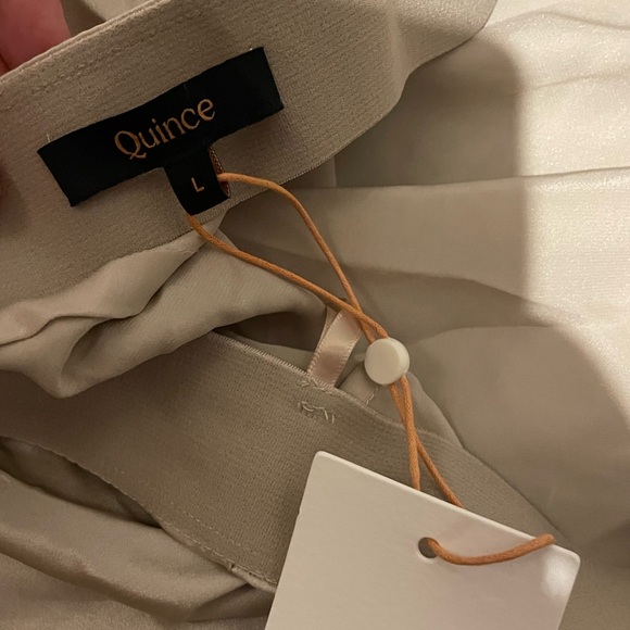 Quince Washable Silk Skirt - Champagne - Picture 4 of 4